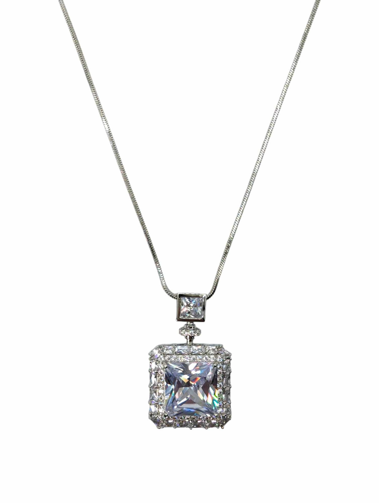 Crystal Square Necklace