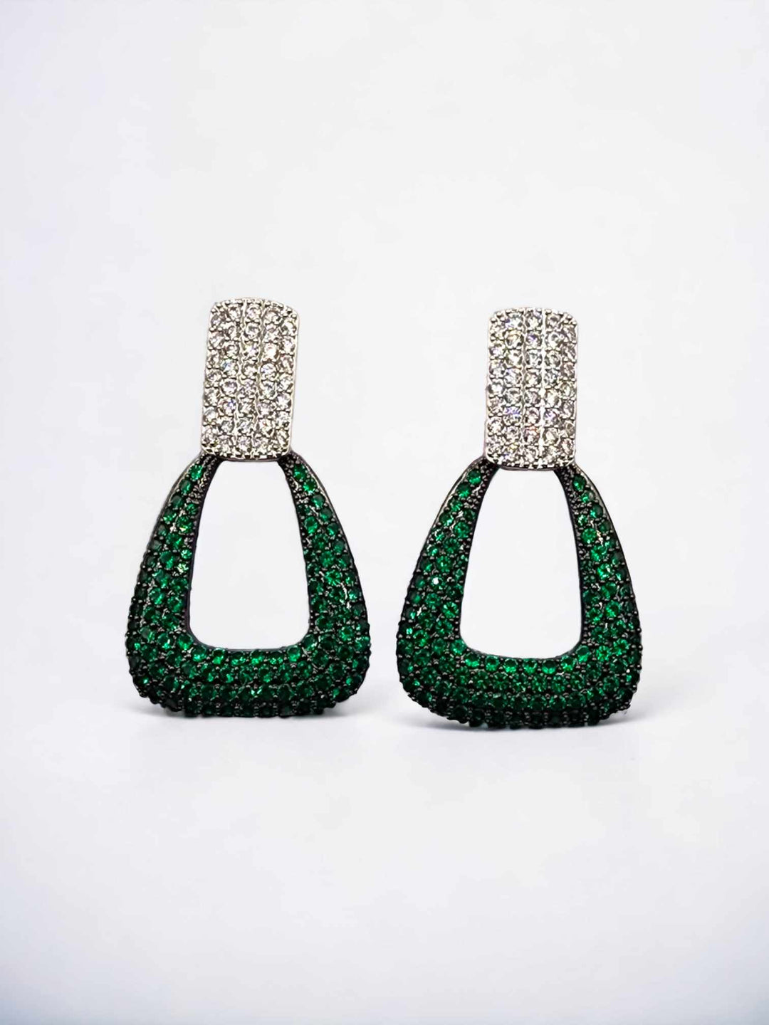 Green Glamour Earrings