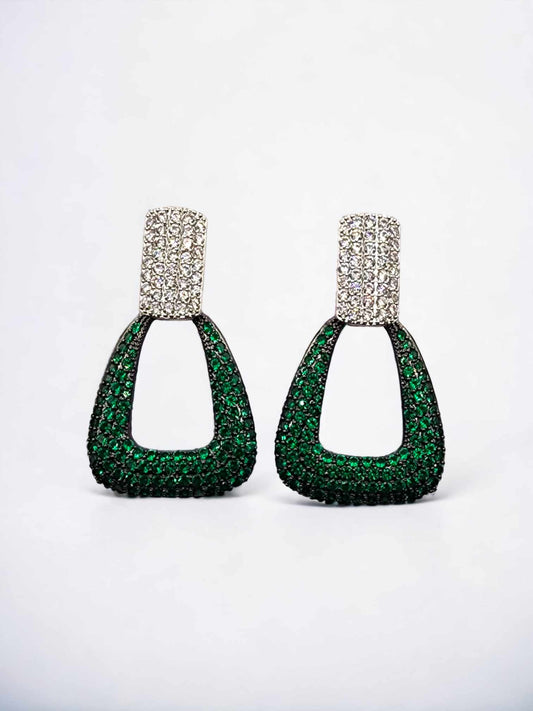 Green Glamour Earrings